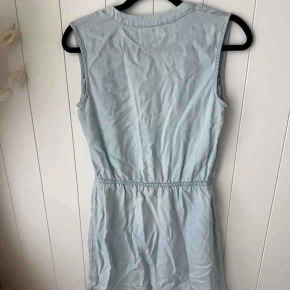 Light Blue Sleeveless Denim Dress Small - Picture 3 of 3